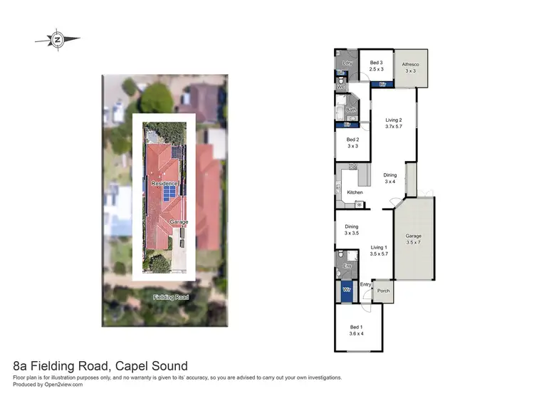 Floorplan of Homely house listing, 8A Fielding Road, Rosebud West VIC 3940