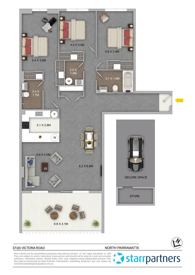 Floorplan of Homely apartment listing, 37/20 Victoria Road, Parramatta NSW 2150