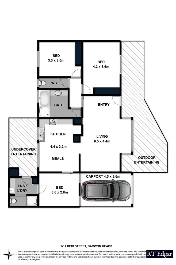 Floorplan of Homely unit listing, 2/11 Reid Street, Barwon Heads VIC 3227