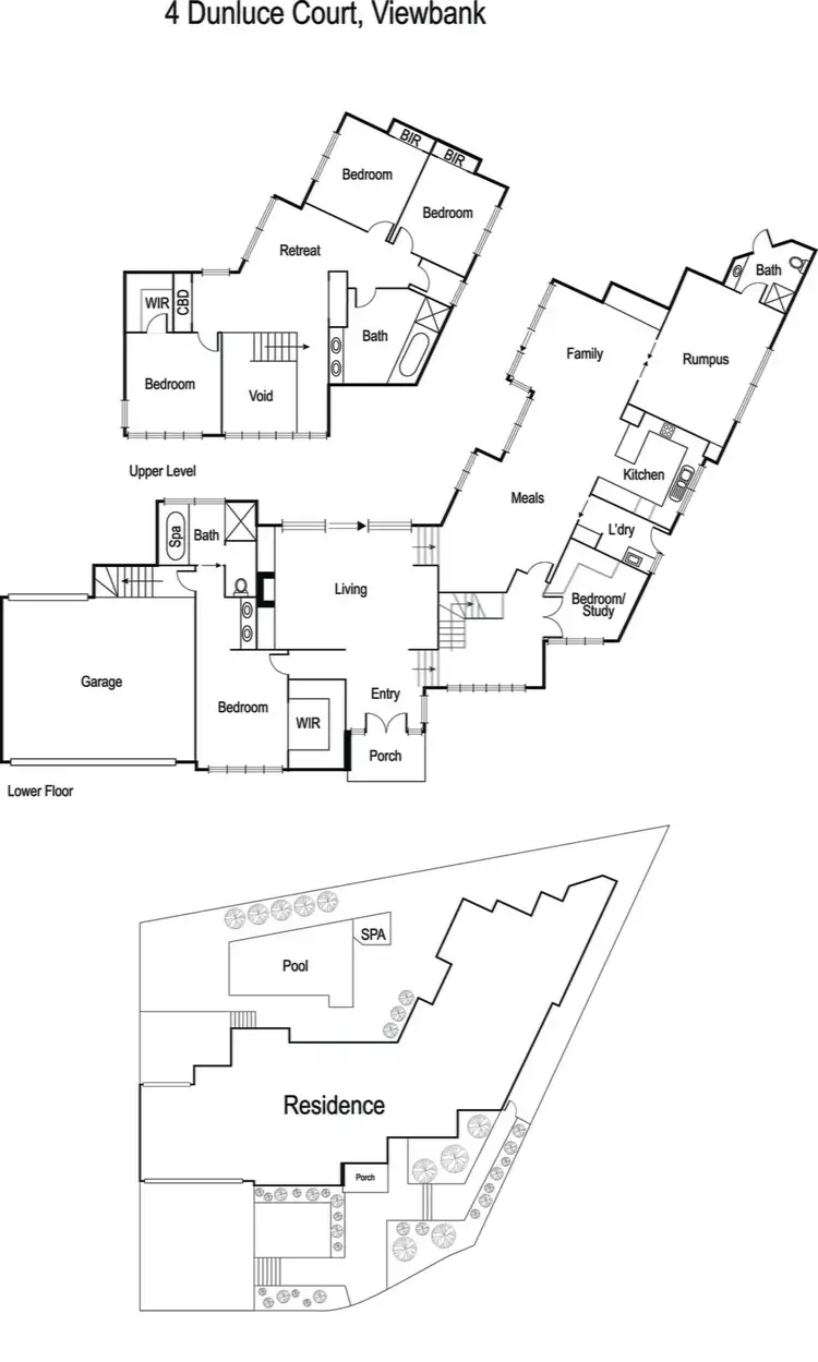 Floorplan of Homely house listing, 4 Dunluce Court, Viewbank VIC 3084