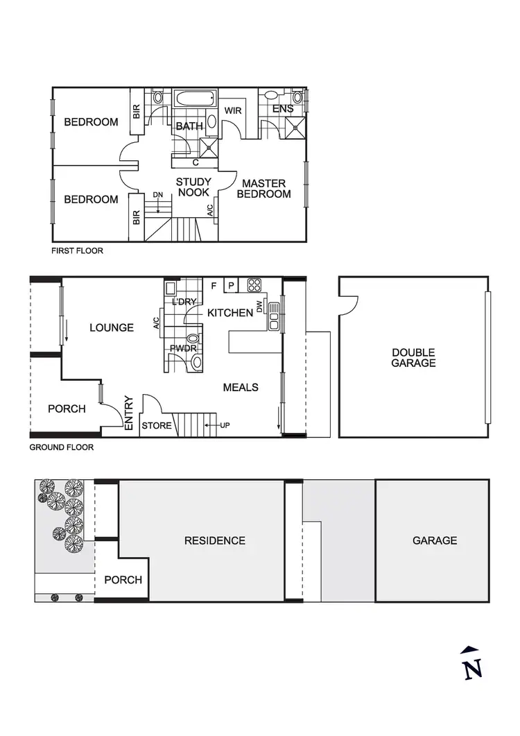 Floorplan of Homely townhouse listing, 28 Valencia Boulevard, Doreen VIC 3754