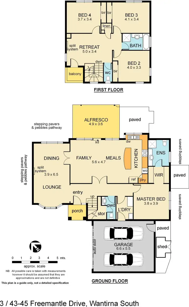 Floorplan of Homely townhouse listing, 3/43-45 Freemantle Drive, Wantirna South VIC 3152