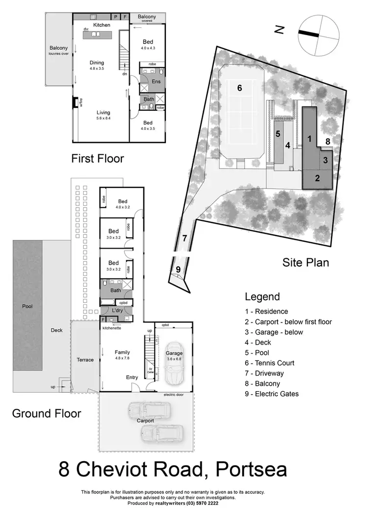 Floorplan of Homely house listing, 8. Cheviot Road, Portsea VIC 3944