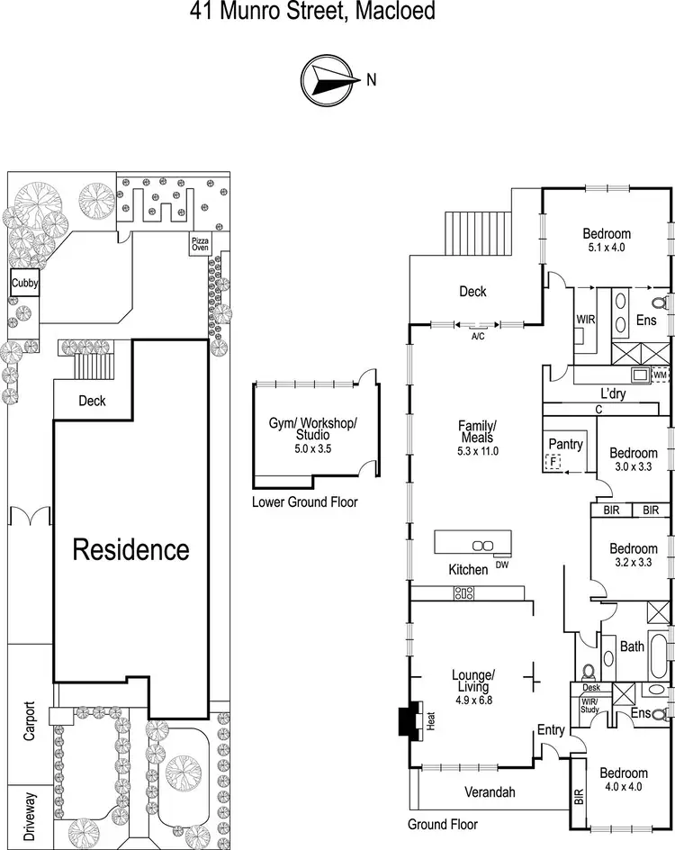 Floorplan of Homely house listing, 41 Munro Street, Macleod VIC 3085