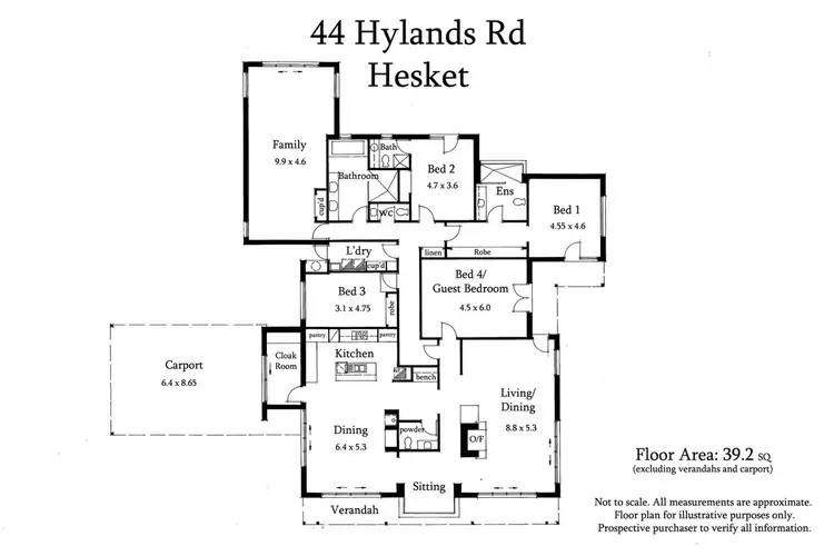 Floorplan of Homely house listing, 44 Hylands Road, Hesket VIC 3442