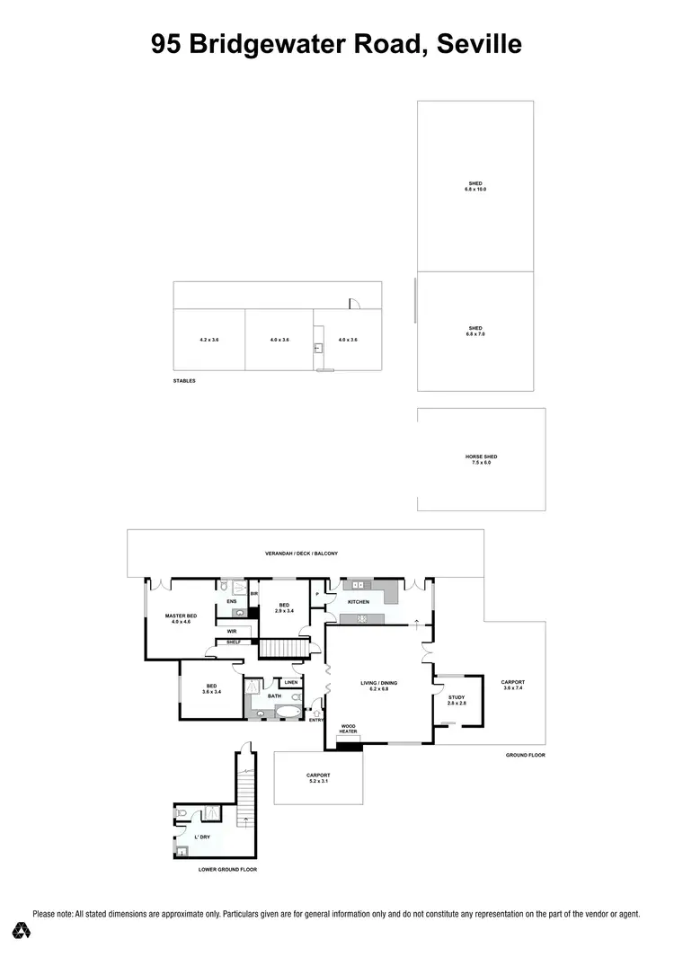 Floorplan of Homely rural property listing, 95 Bridgewater Road, Seville VIC 3139
