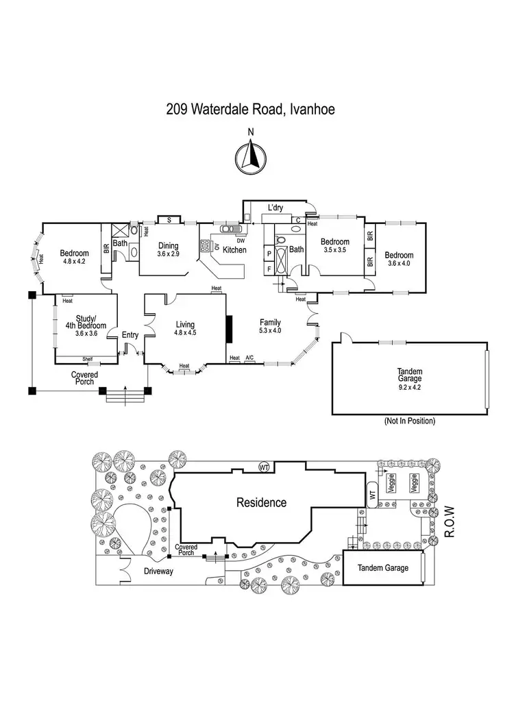 Floorplan of Homely house listing, 209 Waterdale Road, Ivanhoe VIC 3079