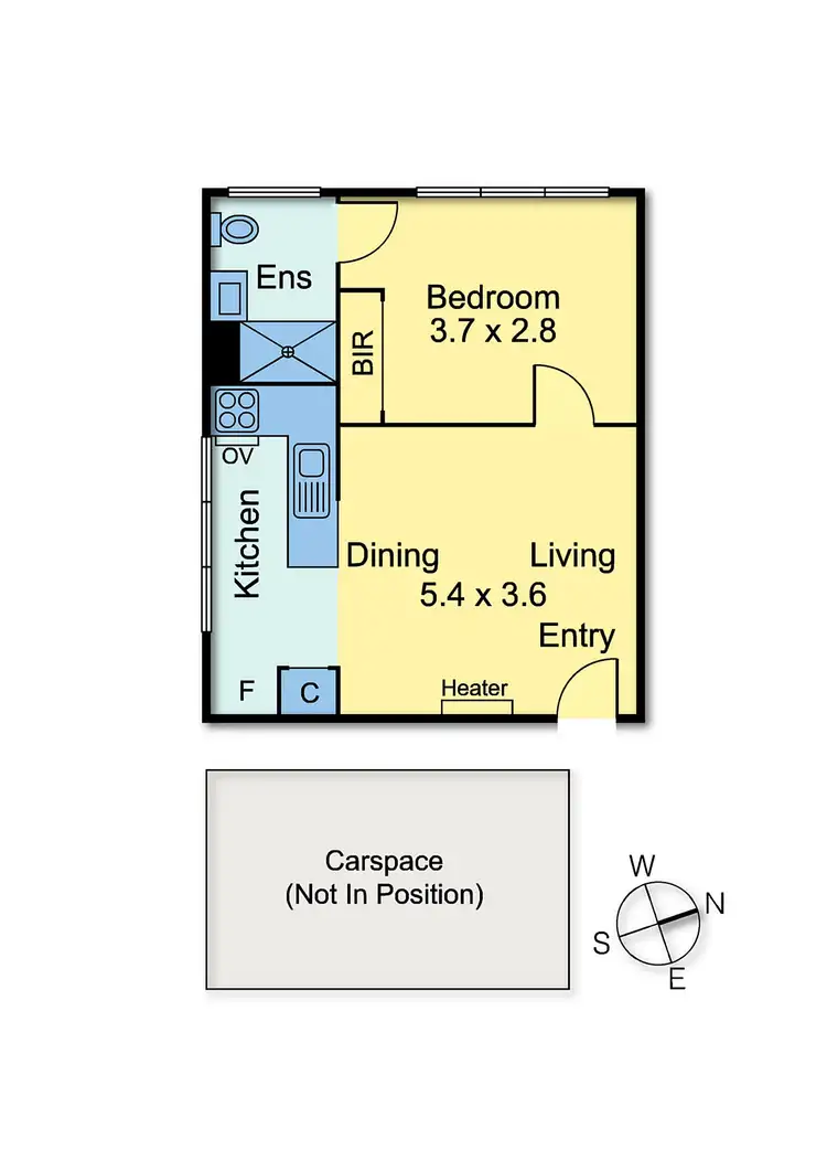 Floorplan of Homely apartment listing, 1/106 Ascot Vale Road, Flemington VIC 3031