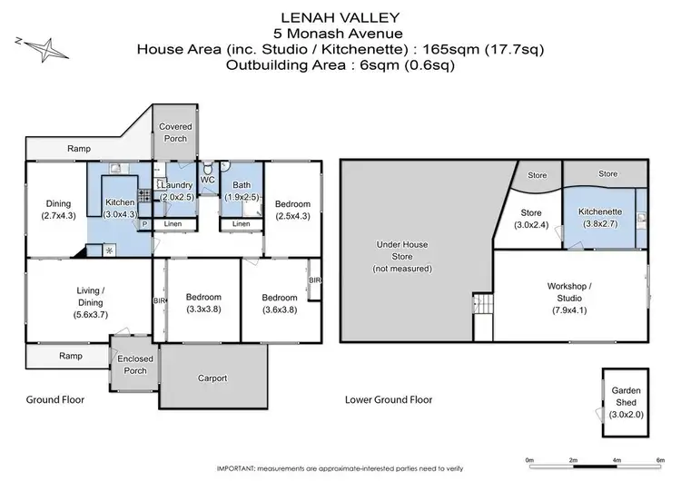 Floorplan of Homely house listing, 5 Monash Avenue, Lenah Valley TAS 7008