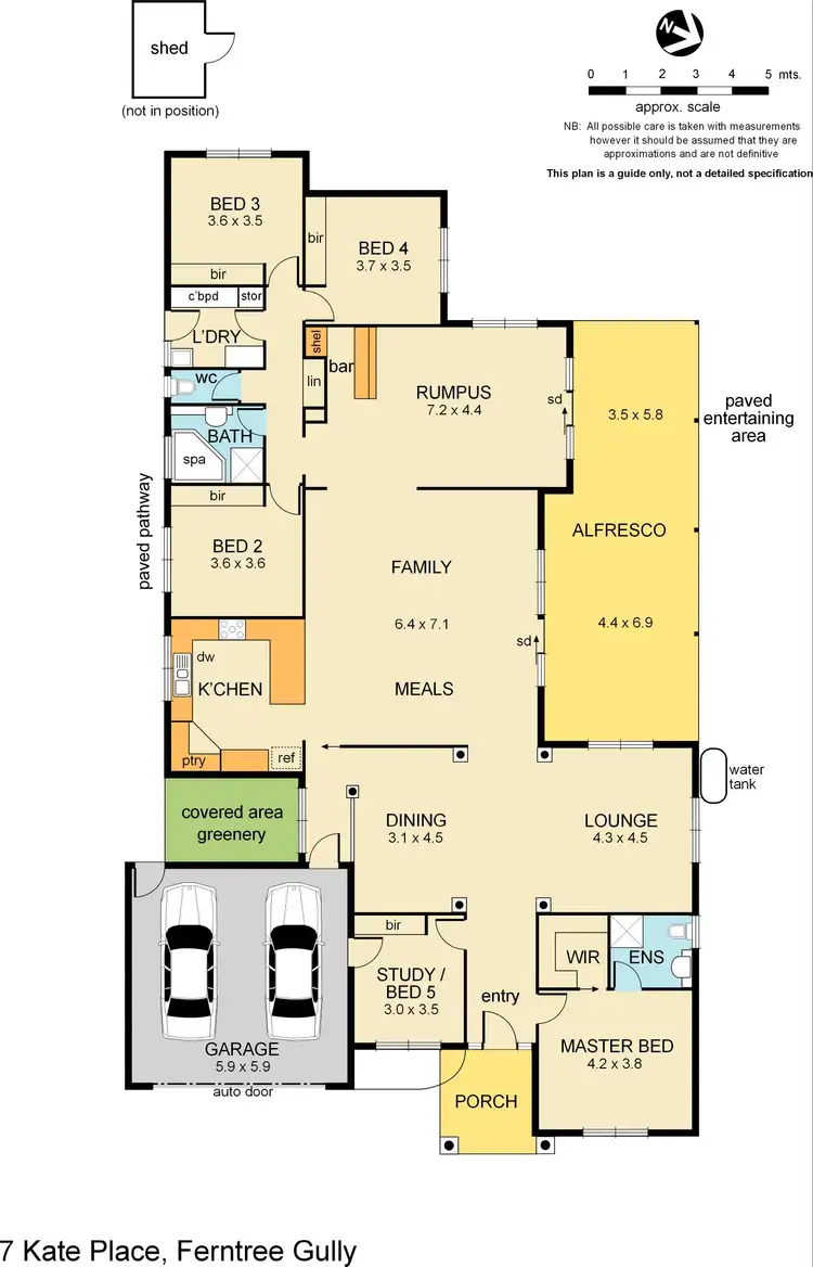 Floorplan of Homely house listing, 7 Kate Place, Ferntree Gully VIC 3156