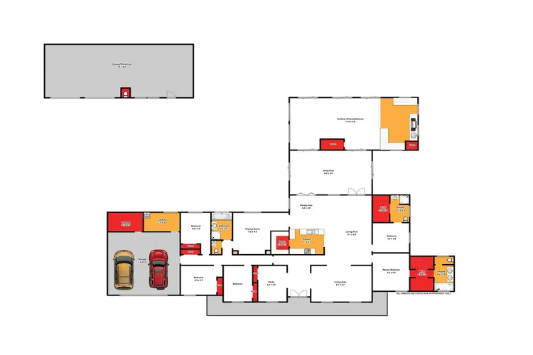 Floorplan of Homely house listing, 22 Counahan Drive, Wurruk VIC 3850