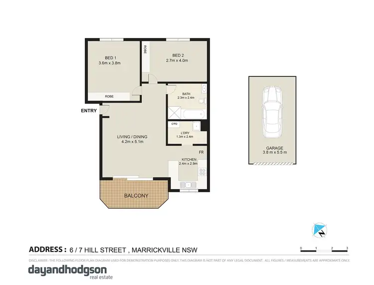 Floorplan of Homely unit listing, 6/7 Hill Street, Marrickville NSW 2204