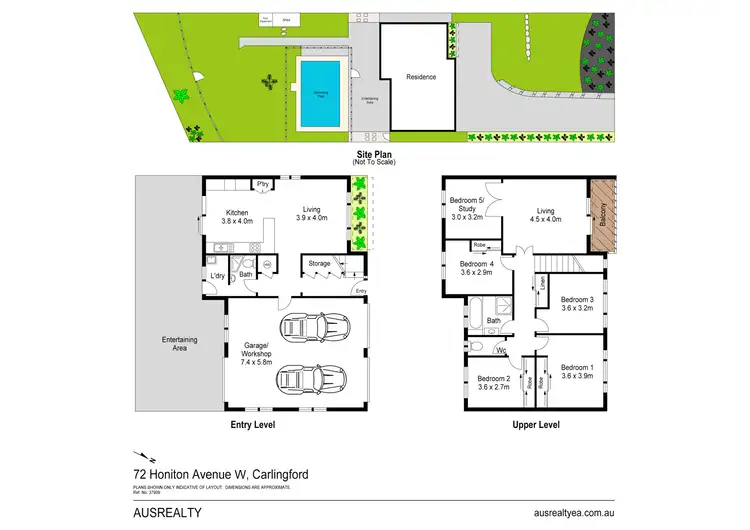 Floorplan of Homely house listing, 72 Honiton Avenue, Carlingford NSW 2118