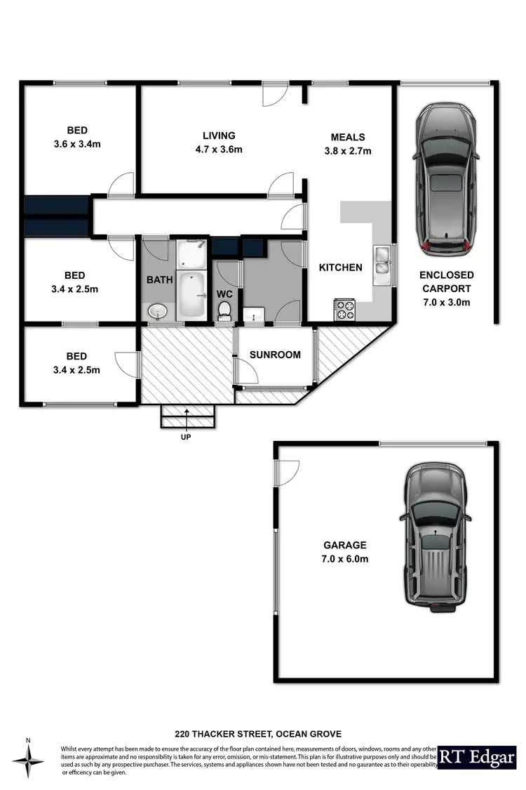 Floorplan of Homely house listing, 220 Thacker Street, Ocean Grove VIC 3226