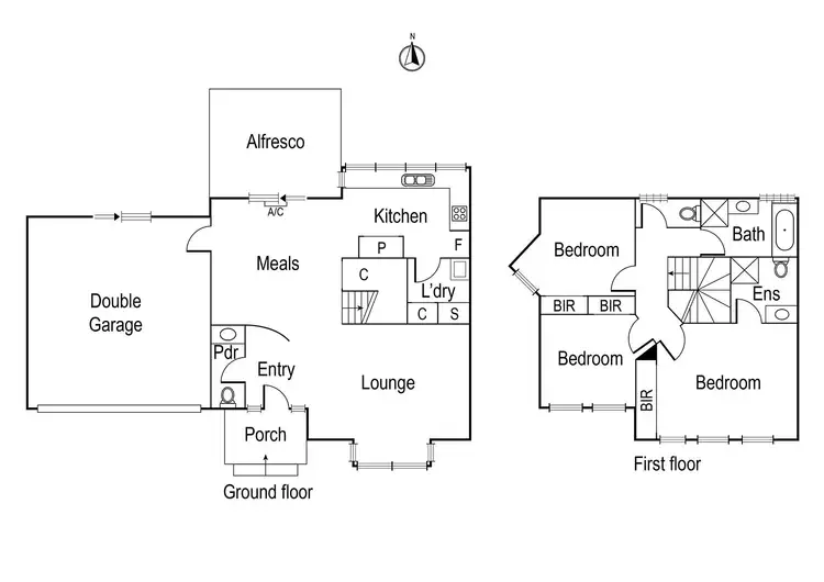 Floorplan of Homely townhouse listing, 5/38-40 Bamfield Road, Heidelberg Heights VIC 3081