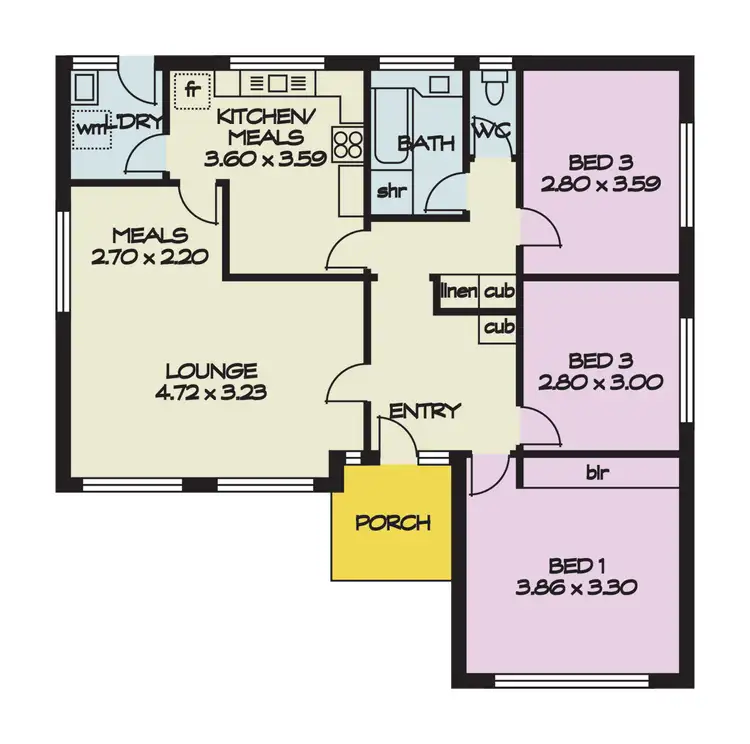 Floorplan of Homely house listing, 12 Dwyer Court, Salisbury Heights SA 5109