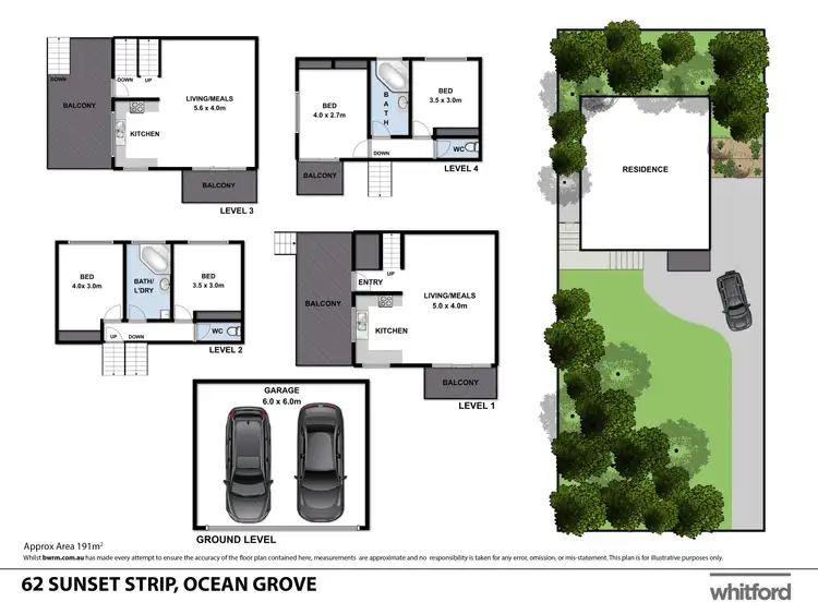 Floorplan of Homely house listing, 62 Sunset Strip, Ocean Grove VIC 3226