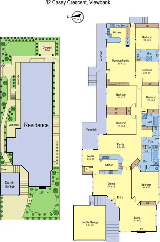 Floorplan of Homely house listing, 82 Casey Crescent, Viewbank VIC 3084