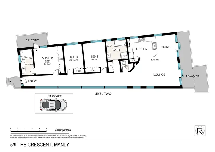 Floorplan of Homely apartment listing, 5/9 The Crescent, Manly NSW 2095