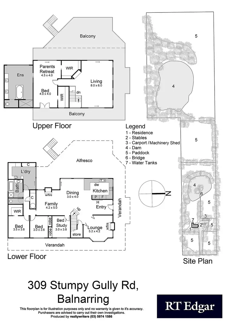 Floorplan of Homely house listing, 309 Stumpy Gully Road, Balnarring VIC 3926