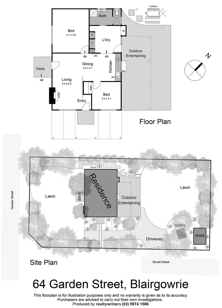 Floorplan of Homely house listing, 64 Garden Street, Blairgowrie VIC 3942