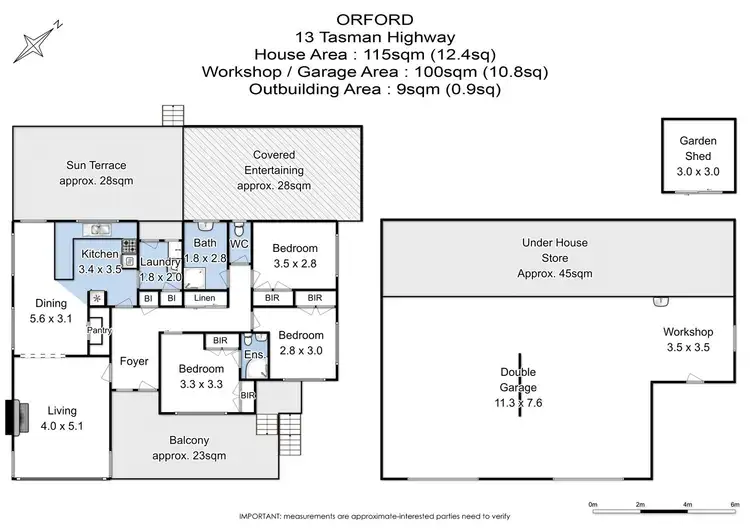 Floorplan of Homely house listing, 13 Tasman Highway, Orford TAS 7190