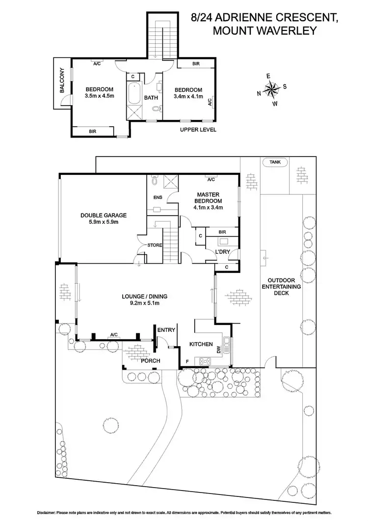 Floorplan of Homely townhouse listing, 8/24 Adrienne Crescent, Mount Waverley VIC 3149