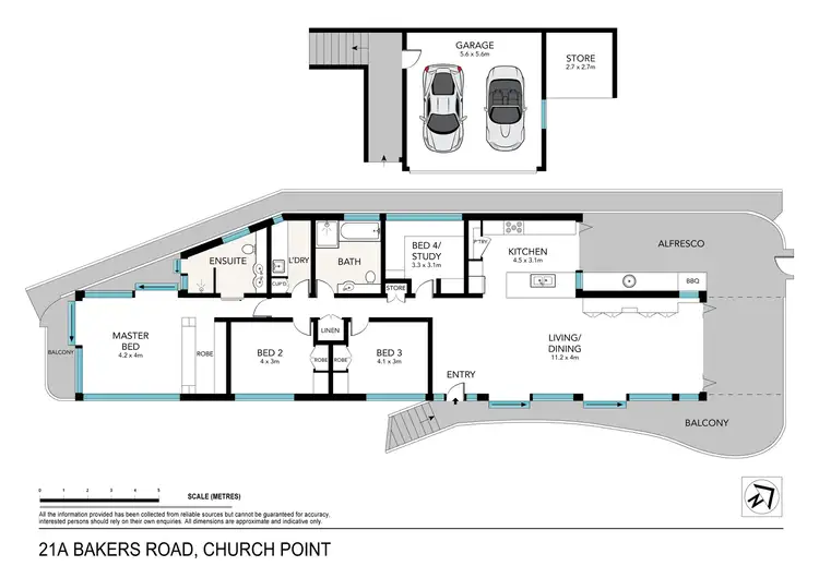 Floorplan of Homely house listing, 21A Bakers Road, Church Point NSW 2105