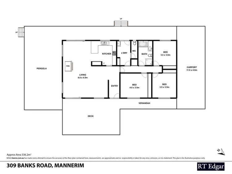 Floorplan of Homely rural property listing, 309 Banks Road, Mannerim VIC 3222