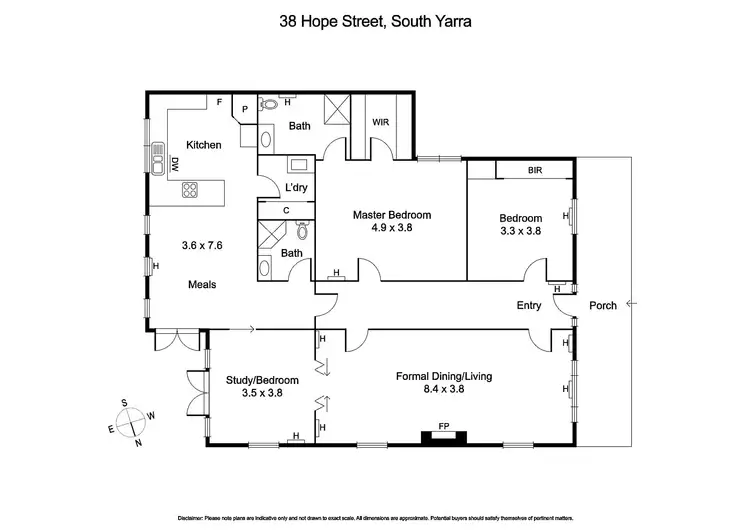 Floorplan of Homely house listing, 38 Hope Street, South Yarra VIC 3141