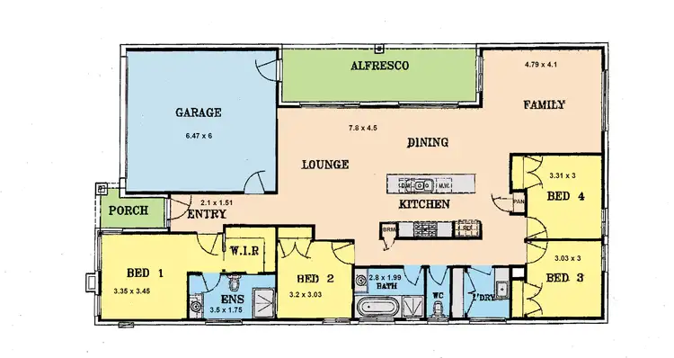 Floorplan of Homely house listing, 6 Mia Street, Sale VIC 3850