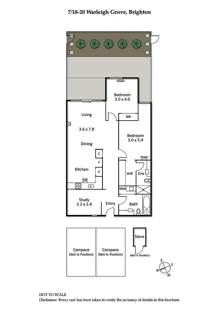 Floorplan of Homely apartment listing, 7/18-20 Warleigh Grove, Brighton VIC 3186