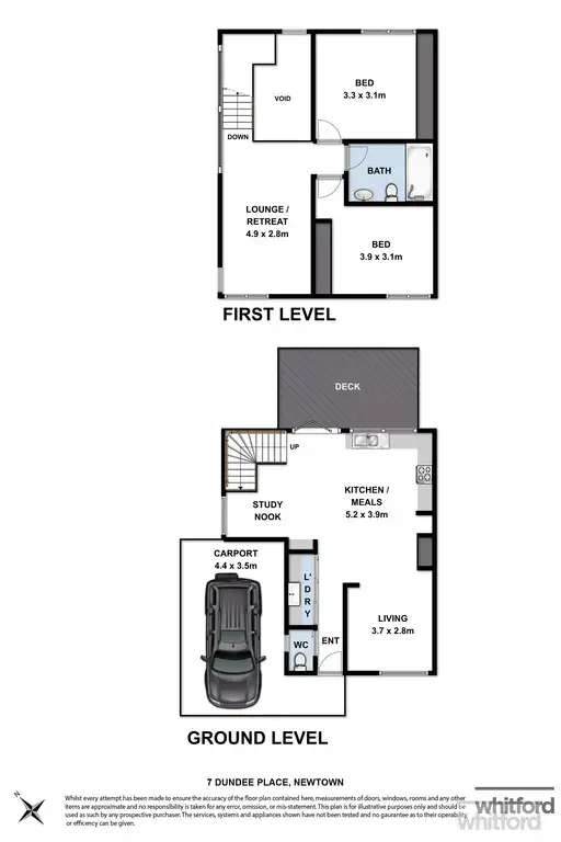 Floorplan of Homely house listing, 7 Dundee Place, Newtown VIC 3220