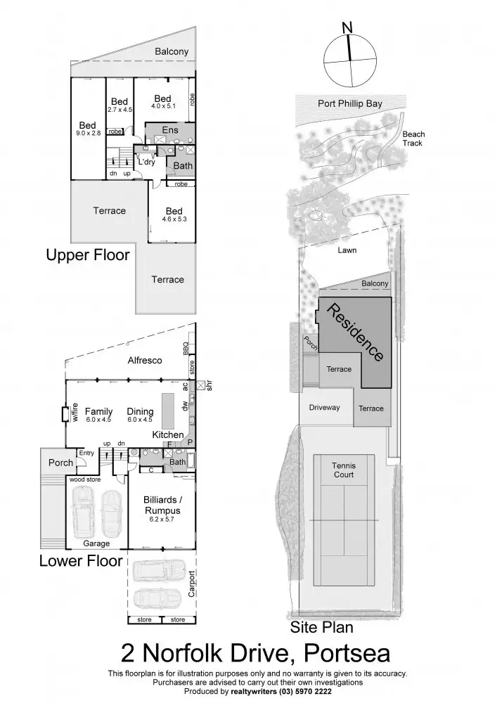Floorplan of Homely house listing, 2 Norfolk Drive, Portsea VIC 3944