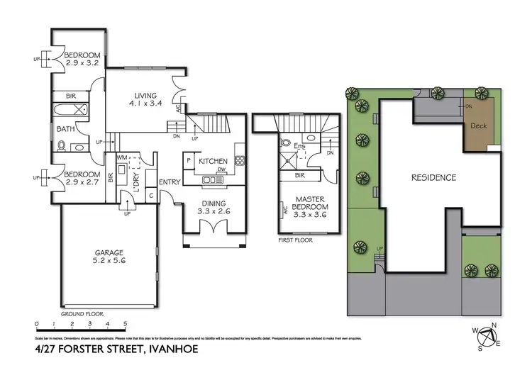 Floorplan of Homely townhouse listing, 4/27 Forster Street, Ivanhoe VIC 3079