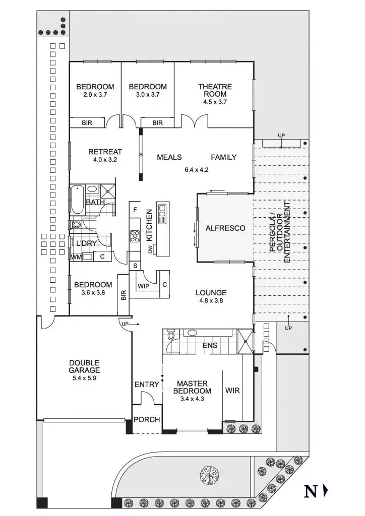 Floorplan of Homely house listing, 10 Viewhill Court, Doreen VIC 3754