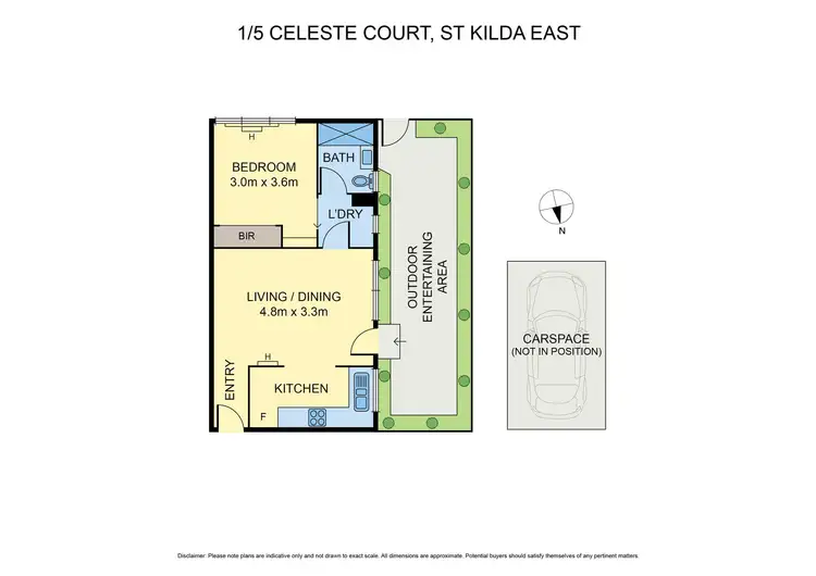 Floorplan of Homely apartment listing, 1/5 Celeste Court, St Kilda East VIC 3183