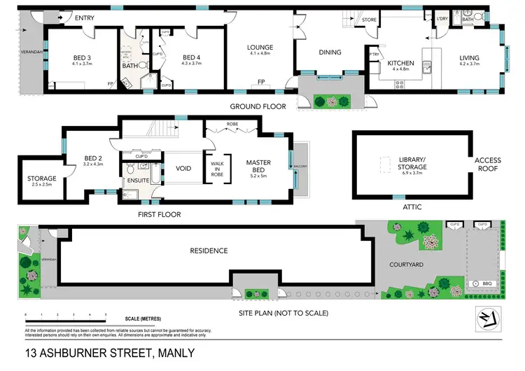 Floorplan of Homely house listing, 13 Ashburner Street, Manly NSW 2095