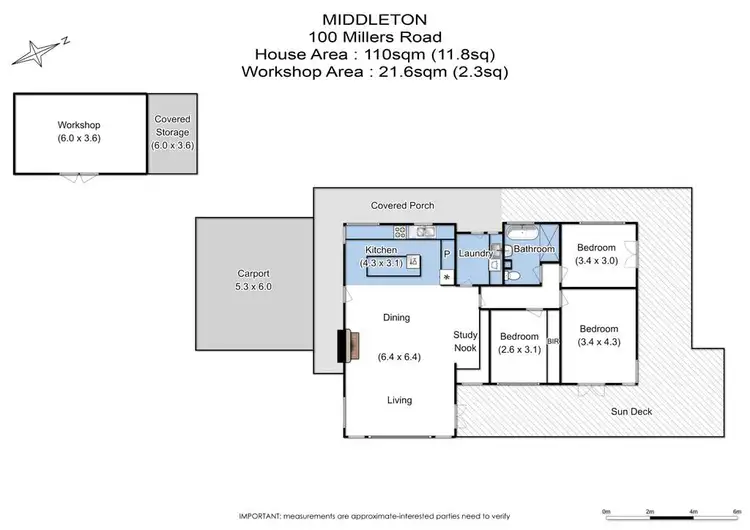Floorplan of Homely house listing, 100 Millers Road, Middleton TAS 7163