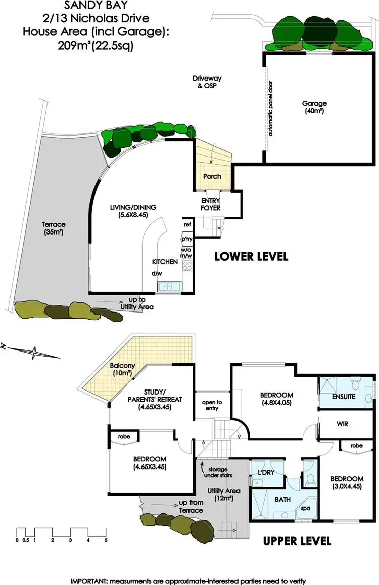 Floorplan of Homely house listing, 2/13 Nicholas Drive, Sandy Bay TAS 7005