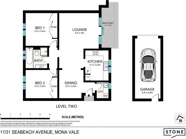 Floorplan of Homely apartment listing, 11/31 Seabeach Avenue, Mona Vale NSW 2103