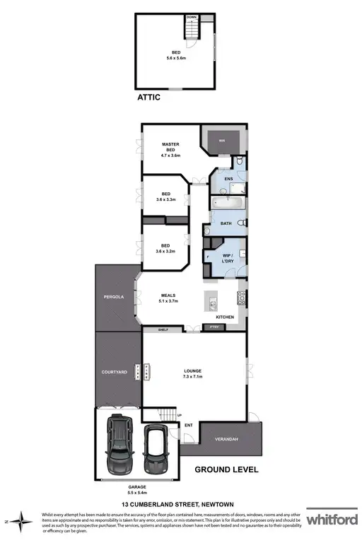 Floorplan of Homely house listing, 13 Cumberland Street, Newtown VIC 3220