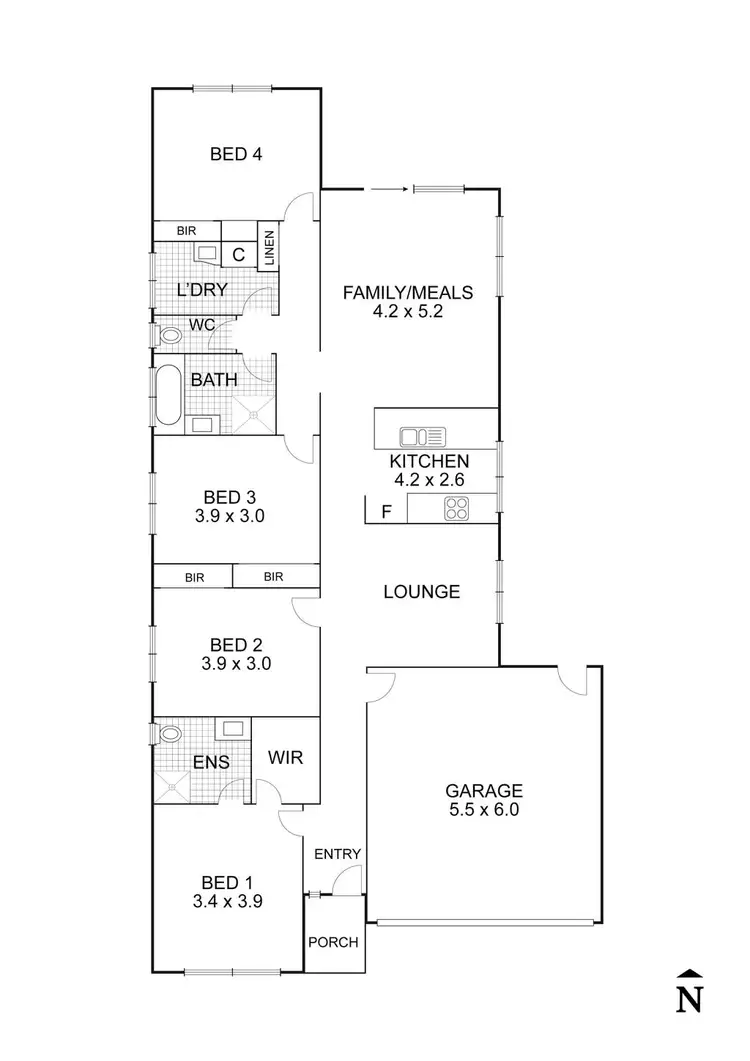 Floorplan of Homely house listing, 8 Appleberry Way, Wallan VIC 3756