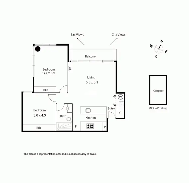 Floorplan of Homely apartment listing, 1001/101 Bay Street, Port Melbourne VIC 3207