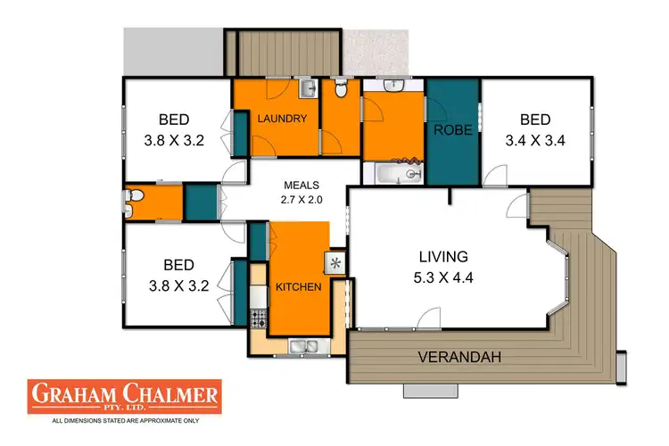 Floorplan of Homely house listing, 3 Valentine Crescent, Sale VIC 3850