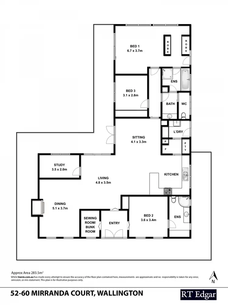 Floorplan of Homely rural property listing, 60 Mirranda Court, Wallington VIC 3222
