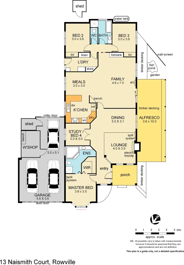 Floorplan of Homely house listing, 13 Naismith Court, Rowville VIC 3178