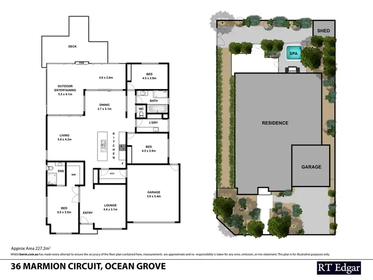 Floorplan of Homely house listing, 36 Marmion Circuit, Ocean Grove VIC 3226