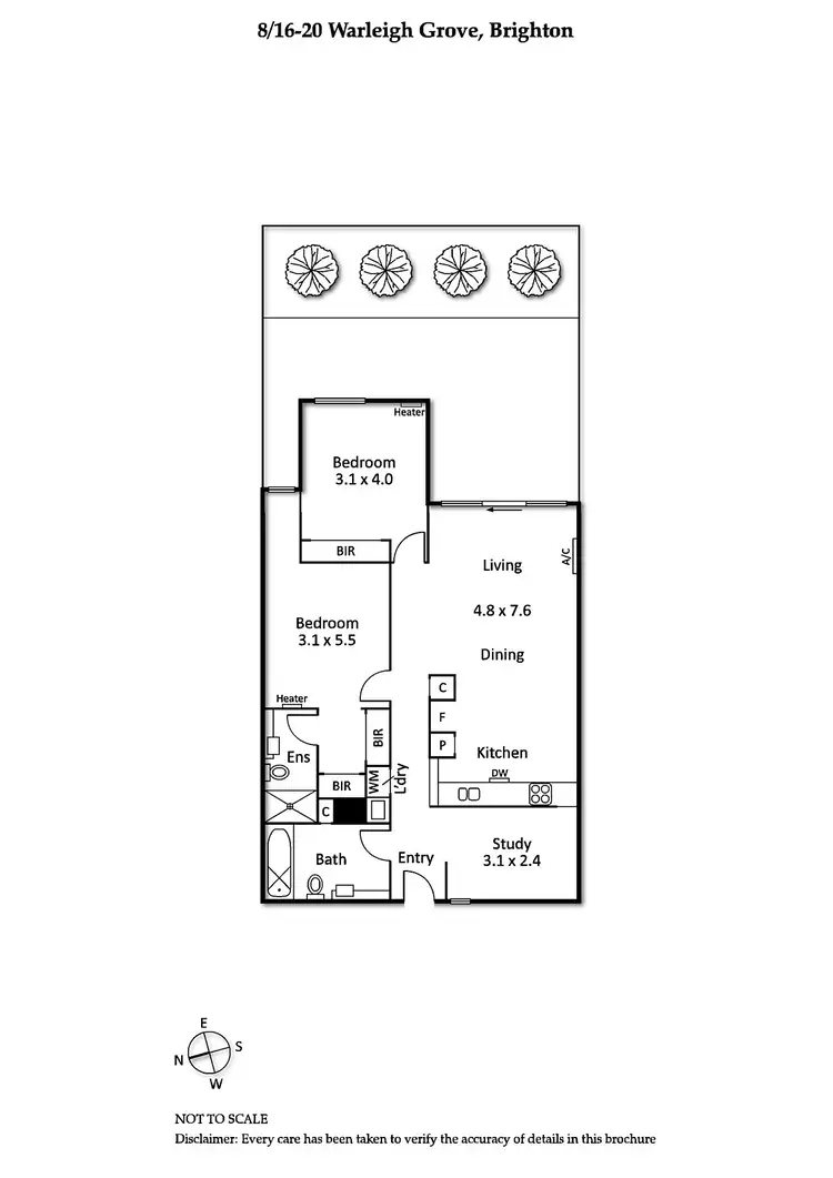 Floorplan of Homely apartment listing, 8/16-20 Warleigh Grove, Brighton VIC 3186