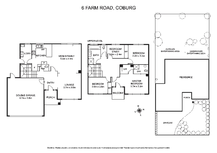 Floorplan of Homely house listing, 6 Farm Road, Coburg VIC 3058